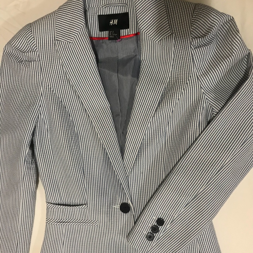 Blue & White Blazer